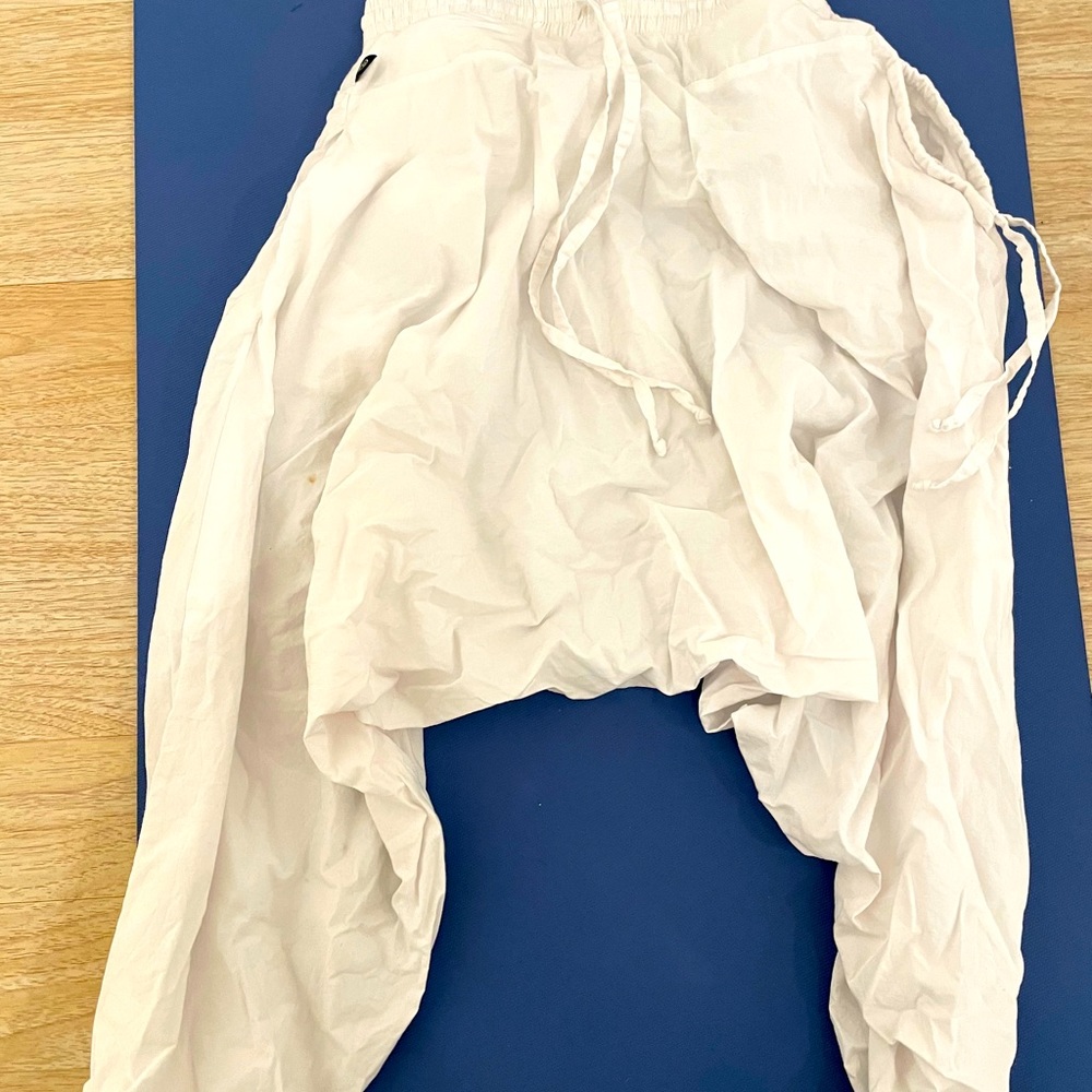 Buddha pants XXS white harem